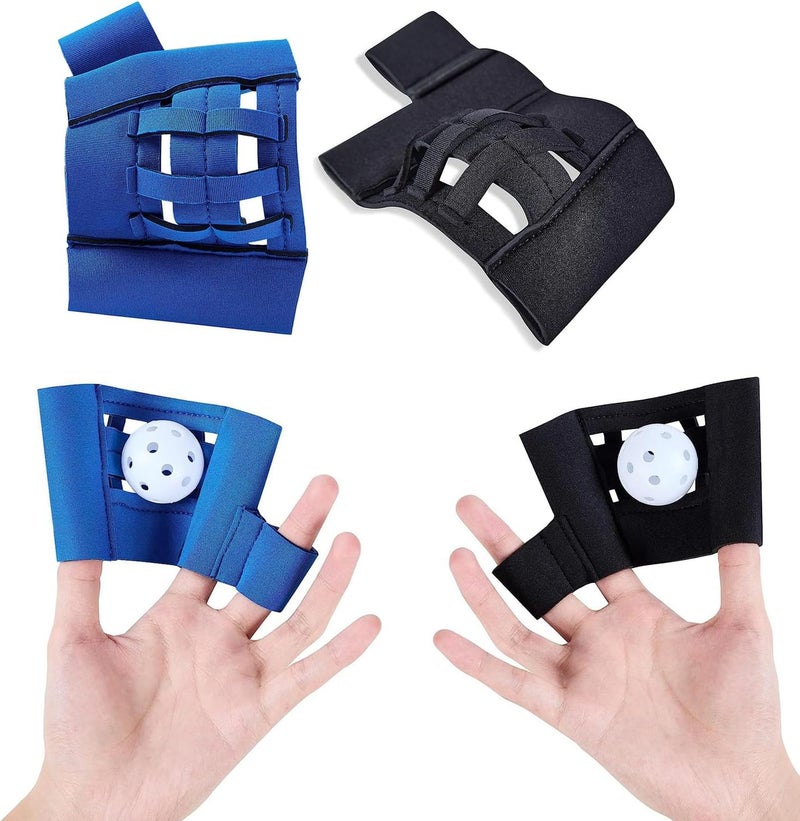 NUEAYMS Mini Glove Training Baseball Softball Glove Two Finger Glove Catcher Golf-Sized Practice Glove Lightweight Mini Baseball Training Glove Designed to Catch Golf Sized Practice Aids - Image 4